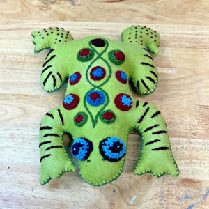 Frog Hand Made Wool from Kyrgyzstan Collectible